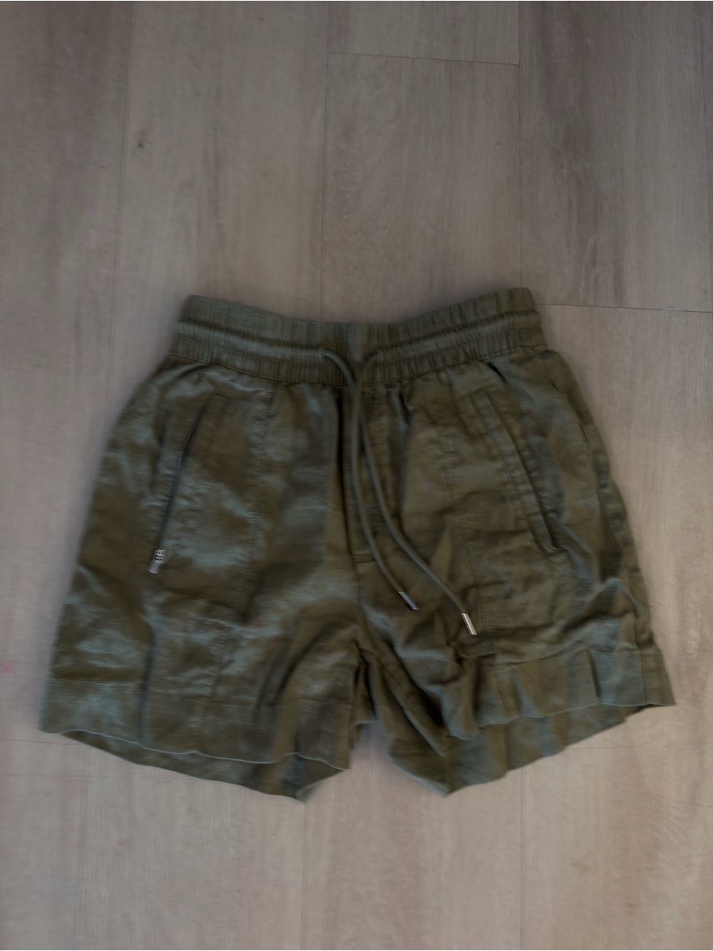 Athleta Tan XXS Linen Shorts